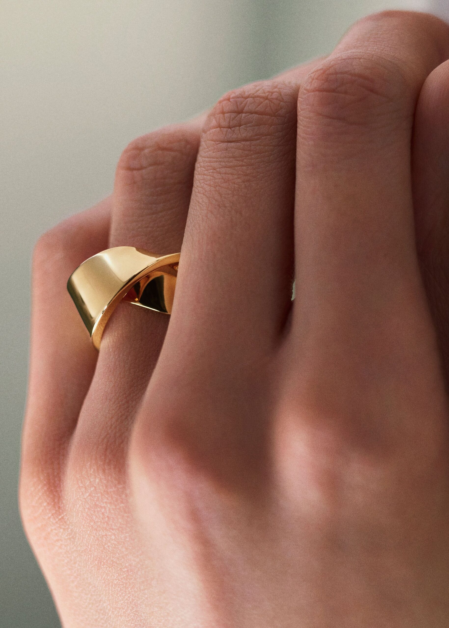 Bague Volute Éole - Dorée à l’or 24 carats