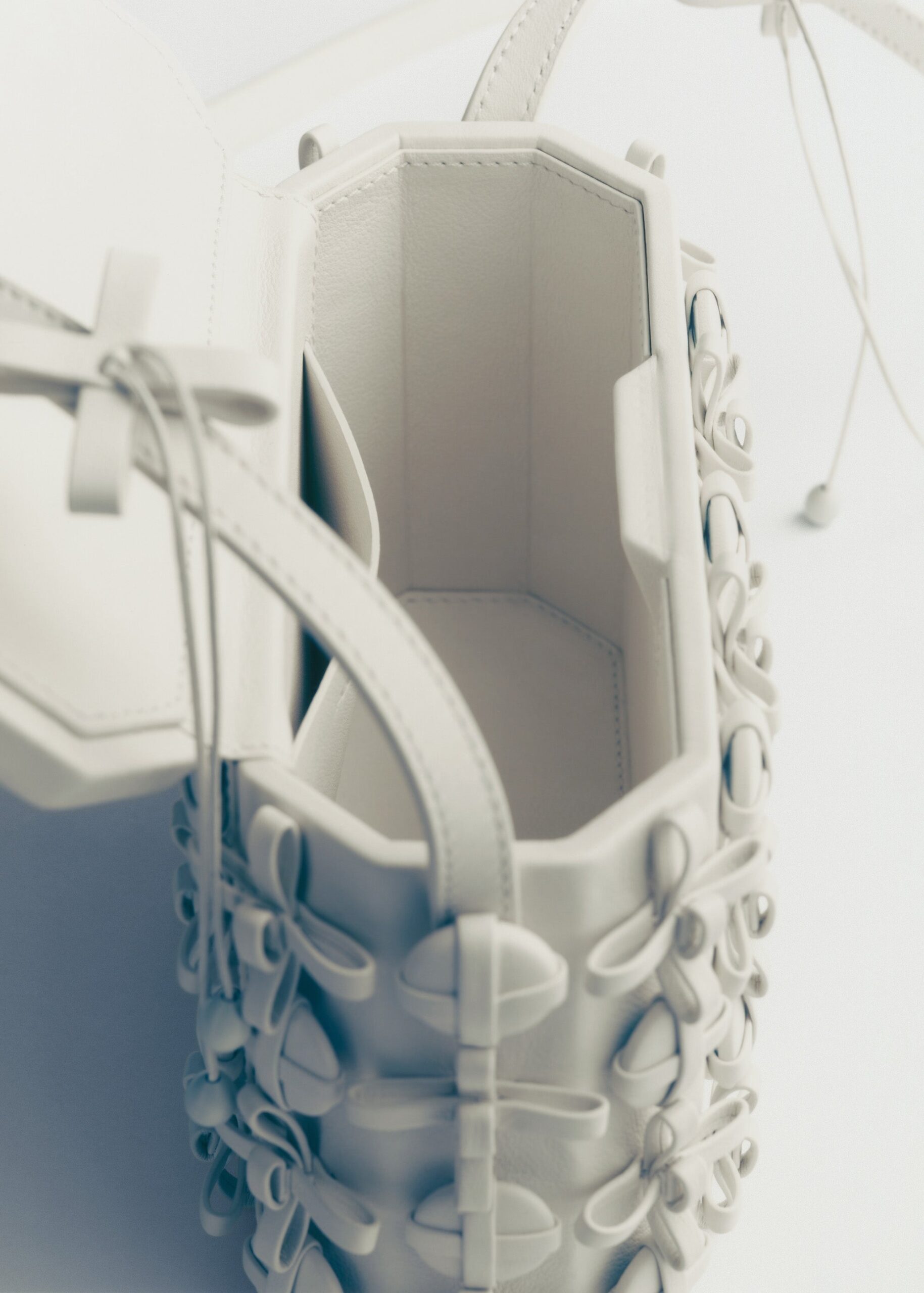 Button Bow Box - Porcelaine