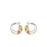 Créoles Eroz - Duo palladium et dorure 24 carats