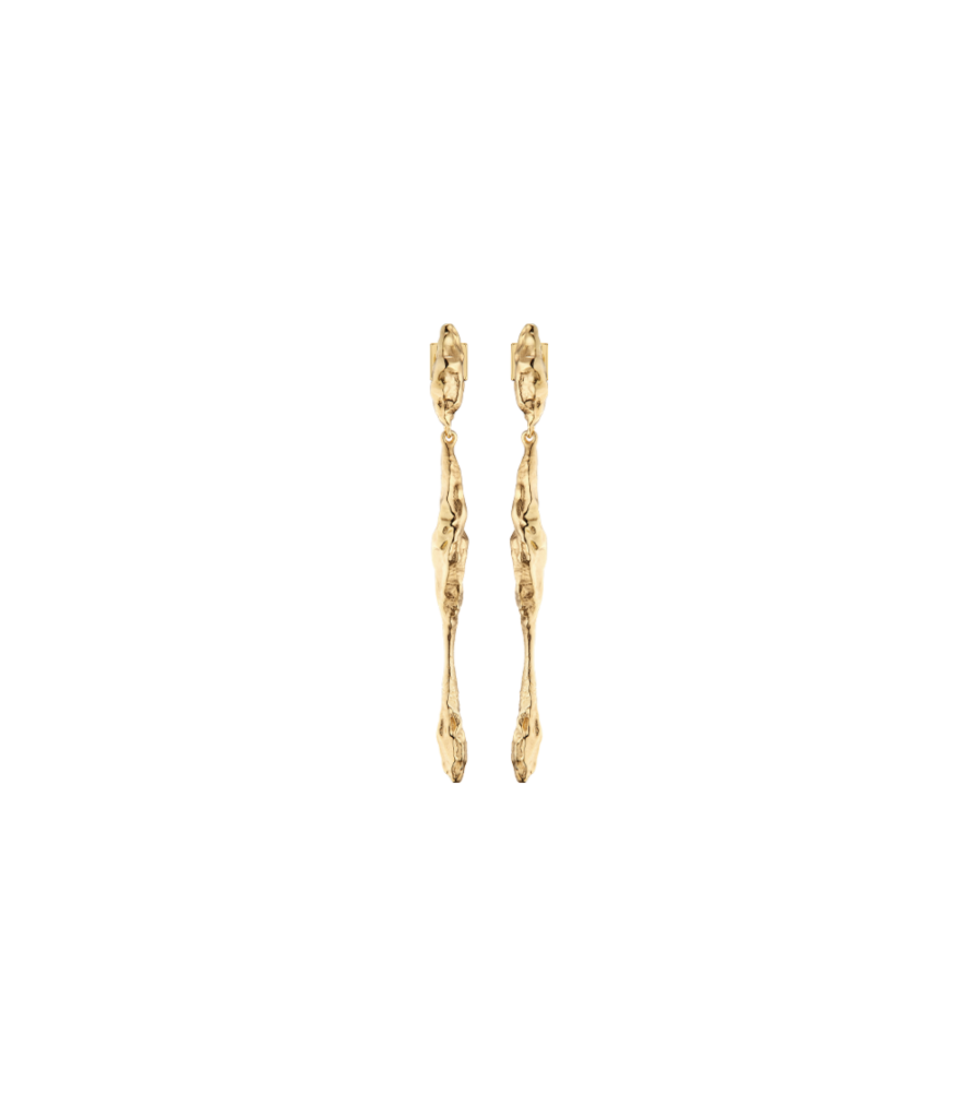 Boucles d’oreilles pendantes Eroz - Dorée à l’or 24 carats