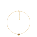 Collier Ormé - Dorée Cuir Camel